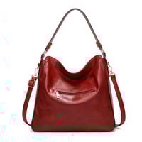 Purses for Women Shoulder Handbags Hobo Bags Tote Bag Red - Thumbnail 1