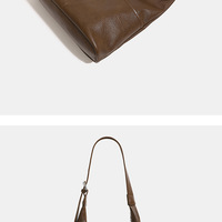 Women Crescent Hobo Bags Trendy Purses Brown - Thumbnail 2