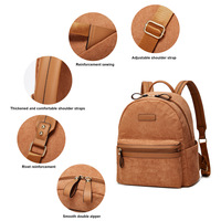 Laptop Backpack, Travel Backpack for Women,Work Backpack, Nurse Backpack, Teacher Backpack Brown - Thumbnail 3