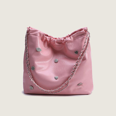 Fashion tote bag shoulder handbags pink - Thumbnail 3