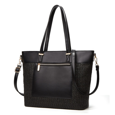 Womens fashion purses and handbags top handle satchel tote bags black - Thumbnail 4