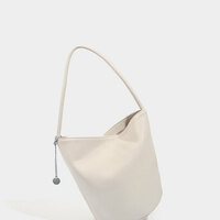 Ladies' Bucket Bag SWhoulder Bag Handbag White - Thumbnail 3