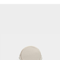 Ladies' Bucket Bag SWhoulder Bag Handbag White - Thumbnail 4