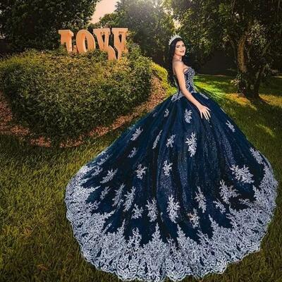 Luxury sweetheart quinceanera dress beaded ball gown princess sweet 16 pageant birthday party vestidos de 15 años 