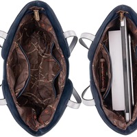 Women Medium Top Handle Handbags Brown - Thumbnail 2