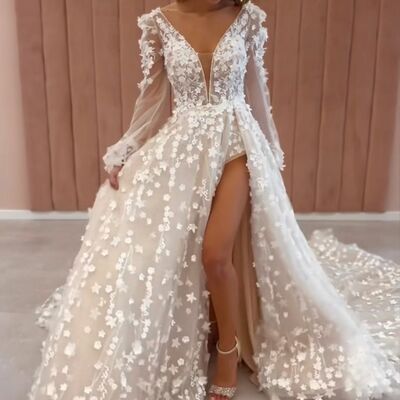 Sexy ball gown lace wedding dress bridal gown wedding gown