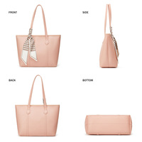 Womens Purses and Handbags Shoulder Bag Pink - Thumbnail 2