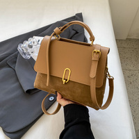 Women Work Tote Satchel Handbags Shoulder Bag Brown - Thumbnail 1