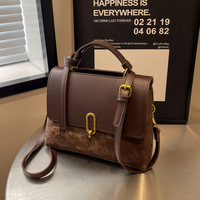 Women Work Tote Satchel Handbags Shoulder Bag Deep Brown  - Thumbnail 1