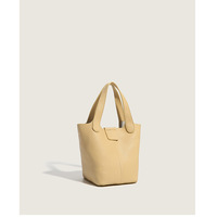 Ladies' Bucket Bag Crossbody Bag Yellow - Thumbnail 1