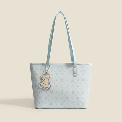 Women tote purse shoulder bag large fashion hobo purse blue - Thumbnail 3