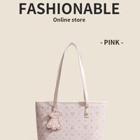 Women Tote Purse Shoulder Bag Large Fashion Hobo Purse Pink - Thumbnail 1