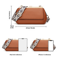 Small Purses for Women Crossbody Bag Brown - Thumbnail 1