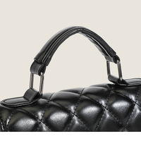 Women Satchel Bags Handle Shoulder Handbags and Purses Black - Thumbnail 2