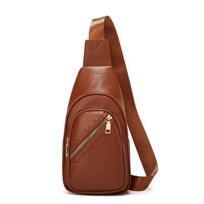 Ladies' shoulder crossbody bag outdoor small bag brown