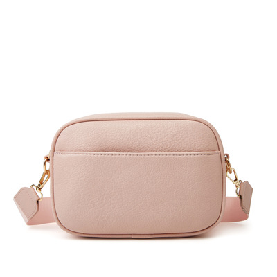 Women's small classy crossbody purse leather satchel bags pink - Thumbnail 3