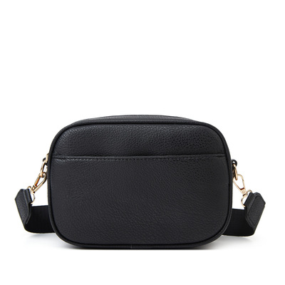 Women's small classy crossbody purse leather satchel bags black - Thumbnail 4