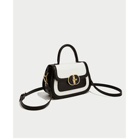 Women Satchel Bags Handle Shoulder Handbags Black - Thumbnail 2