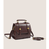 College Style Backpack Handbag Brown - Thumbnail 2