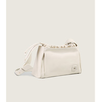 Ladies' Pleated Cloud Bag Small Classy Crossbody Purse White - Thumbnail 2