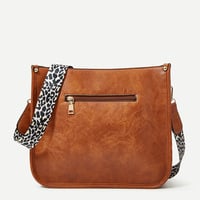 Women Handbag and Shoulder Bag Brown - Thumbnail 1