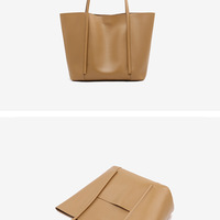 Women Cute Hobo Tote Handbag Mini Clutch Purse Brown - Thumbnail 1