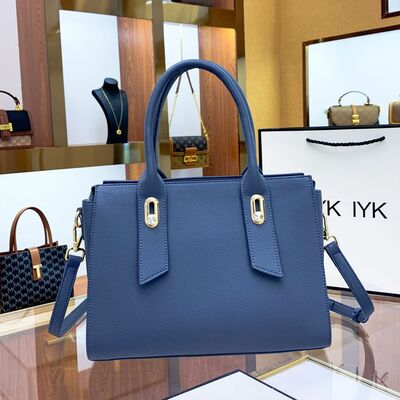 Women purses and handbags top handle satchel shoulder bags blue - Thumbnail 1
