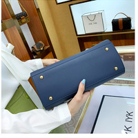 Women Purses and Handbags Top Handle Satchel Shoulder Bags Blue - Thumbnail 2