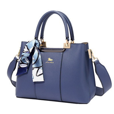 Women purses and handbags shoulder tote bags top handle satchel blue - Thumbnail 2