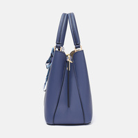 Women Purses and Handbags Shoulder Tote Bags Top Handle Satchel Blue - Thumbnail 2