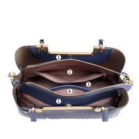 Women Purses and Handbags Shoulder Tote Bags Top Handle Satchel Blue - Thumbnail 3