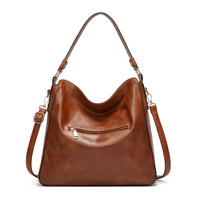 Women Handbags Purse Ladies Boho Shoulder Bag Crossbody Purses Faux Leather Brown - Thumbnail 2