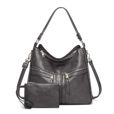 Women handbags purse ladies boho shoulder bag crossbody purses faux leather grey - Thumbnail 5