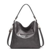 Women Handbags Purse Ladies Boho Shoulder Bag Crossbody Purses Faux Leather Grey - Thumbnail 2