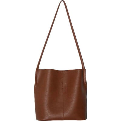 Retro Women's Bag Bucket Bag Brown