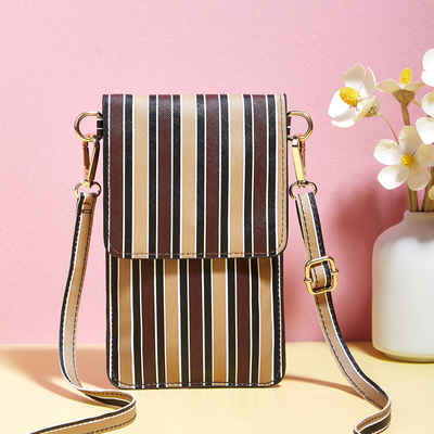 Ladies' mobile phone bag wallet brown - Thumbnail 2