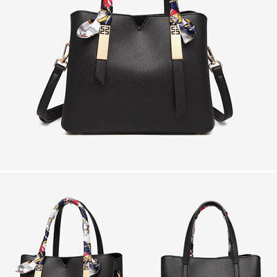 Purses and handbags for women crossbody pu leather tote top handle satchel shoulder bags  black