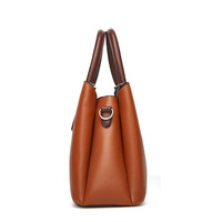 Women Tote Bag Handbags PU Leather Fashion Hobo Shoulder Bags with Adjustable Shoulder Strap Brown - Thumbnail 1