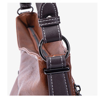 Women Satchel Purses and Handbags Vegan Leather Top Handle Shoulder Crossbody Bag Brown - Thumbnail 1