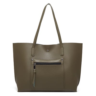 Ladies Leather Tote Shoulder Bag Handbag Purse Messenger Hobo Bag Green