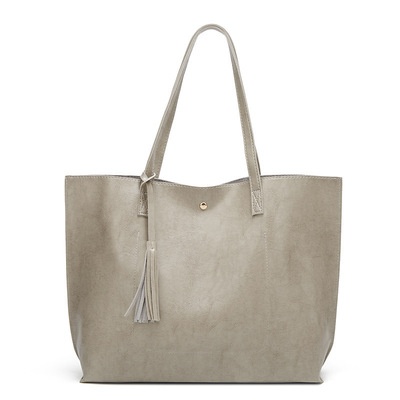 Women's large tote purse bag grey