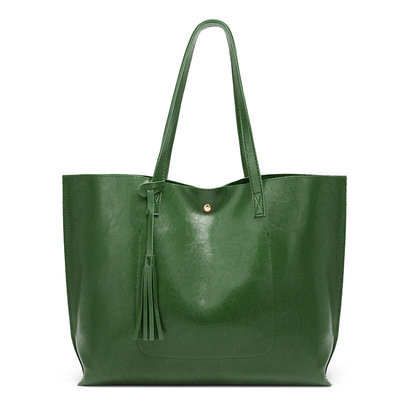 Women's large tote purse bag green