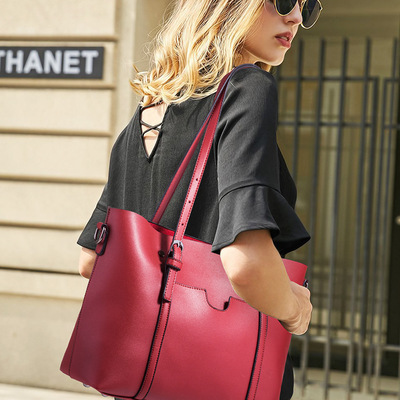 Women's tote bag handbag red