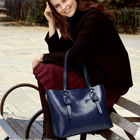 Women Ladies Handbags Tote Bag Hobo Purse Satchel Shoulder Bags Blue - Thumbnail 1