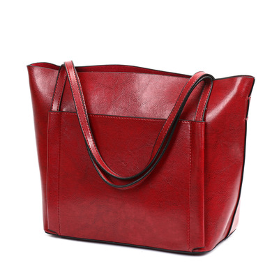 Women's satchel purse handbag red - Thumbnail 2