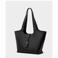 Genuine Leather Shoulder Crossbody Purse For Women Black - Thumbnail 1