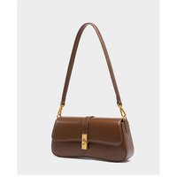 Genuine Leather Satchel Handbag for Women Vintage Handmade Shoulder Bag Brown - Thumbnail 1