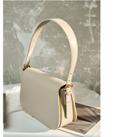 Real Leather Purse for Women Crossbody Bag White - Thumbnail 2