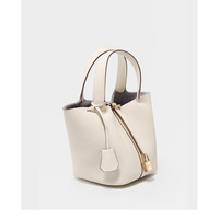 Women Genuine Leather Handbag Shoulder Purse Satchel Tote Crossbody Bag White - Thumbnail 2