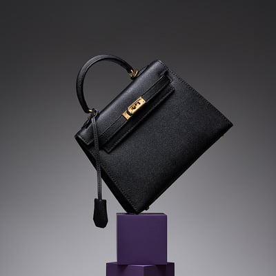 Genuine Leather Satchel Handbag for Women Vintage Handmade Shoulder Bag Black